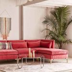 Cecilia Velvet Sectional Sofa | Colourful living room decor, Sofa .