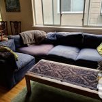 Comfy Navy Sectional Sofa (Vancouver) for sale in Vancouver .