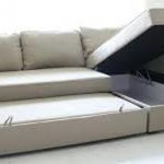 Beige IKEA MANSTAD Sectional Sofa Bed & Storage Saanich .