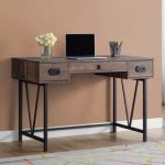 48" Vintage-Style Brown Woodgrain Office Desk – ComputerDesk.c