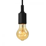 Industrial Silicone Multi Color Pendant Light Vintage Edison Bulb .