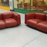 Vintage Sofas by Mario Marenco for Arflex, Set of 2 for sale at Pamo