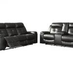 Kempten Black Recliner Sofa & Loveseat Sectional Oak Furniture .