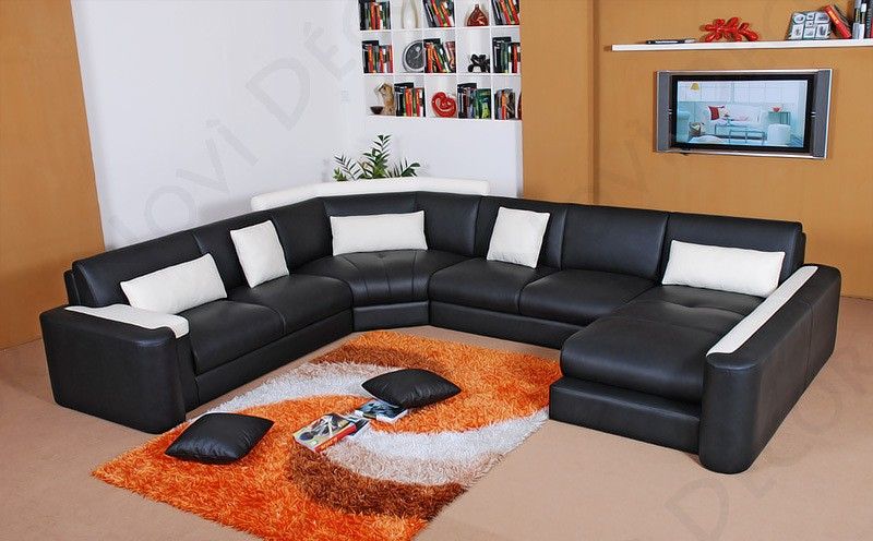 Miami Leather Sectional Sofa by Tosh Furniture | TOS-VT-S1321 .