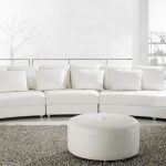 Modern Leather Sectional Sofa with Ottoman Tosh Furniture TOS-VT .