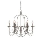 Watford 6 - Light Candle Style Classic/Traditional Chandelier in .