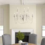 Three Posts™ Watford 9 - Light Candle Style Classic Chandelier .