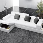 modern white leather corner sofas with underneath storage - Google .