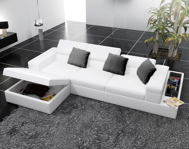 White Leather Corner Sofas