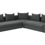 Arlo 3 Piece Iron Gray Wide Arm Sectional So