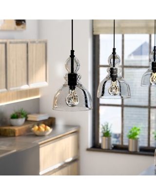 Don't Miss These Deals: Yarger 1 - Light Single Bell Pendant Ebern .