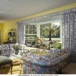 LIVING ROOM - Traditional Living Room - floral chintz upholstered .