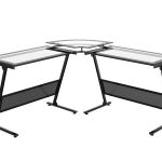 Delano Glass "L" Computer Desk – Z-Line Designs, In
