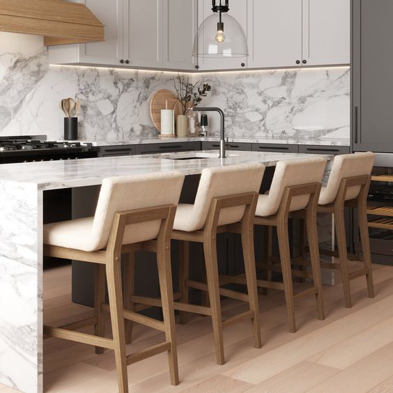 Design Ideas For Kitchen Stools With Backs