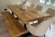 Rustic Kitchen Table With Bench Or Chairs