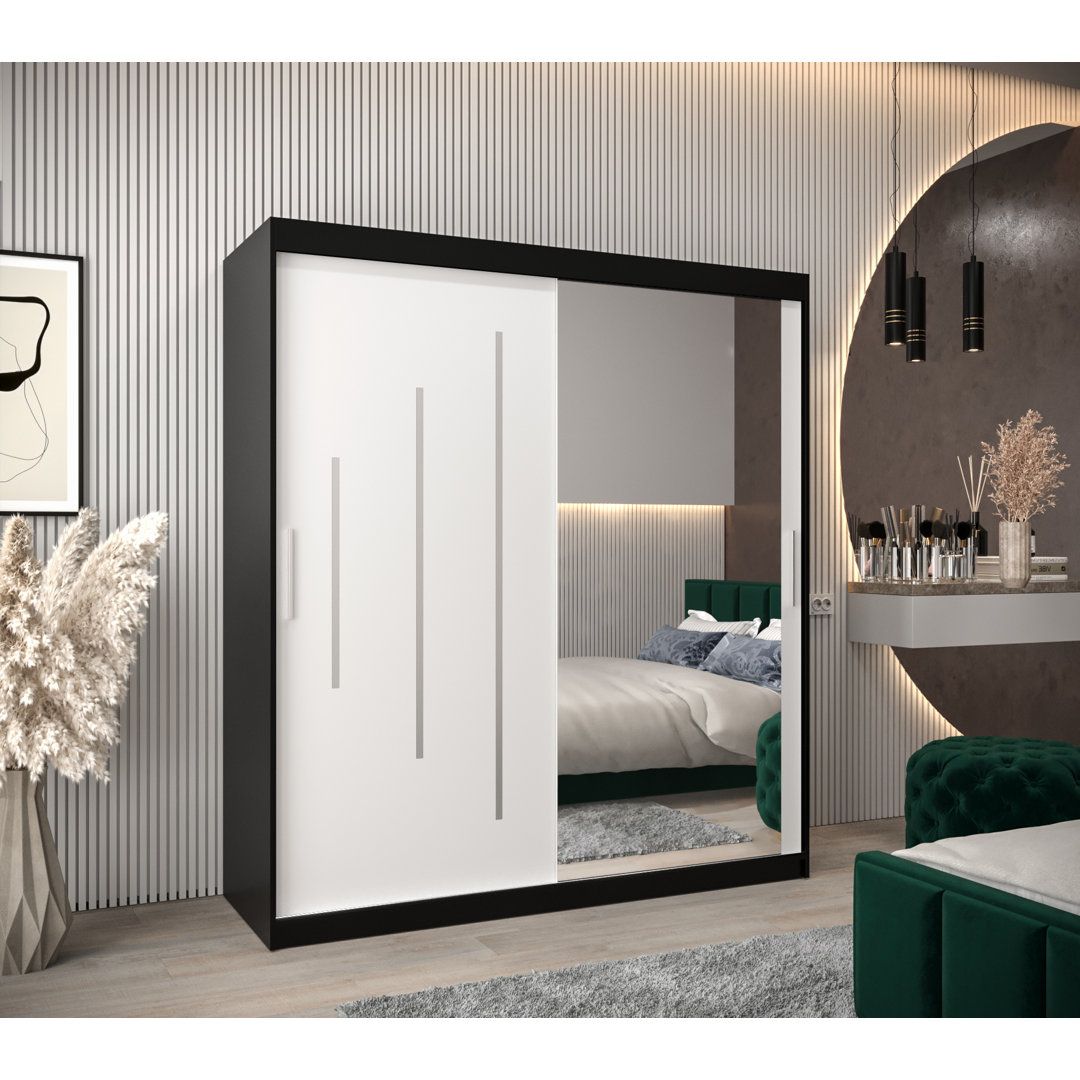 White Wardrobes With Sliding Doors And Mirrors
