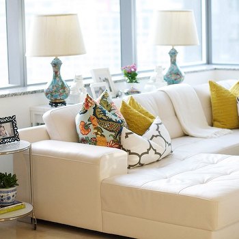 Chic Ways to Style Your White Leather Sectional Sofa: Decorating Tips for a Modern Living Room