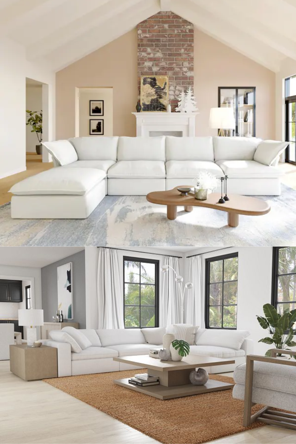 Stylish Ways to Decorate with a White Leather Sectional Sofa