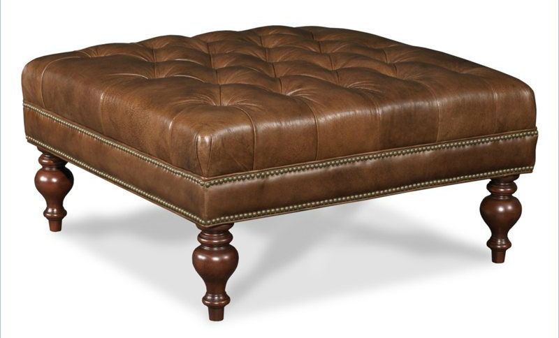 A Touch of Sophistication: The Versatile Brown Leather Ottoman Coffee Table