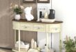 Half Moon Console Table With Drawer