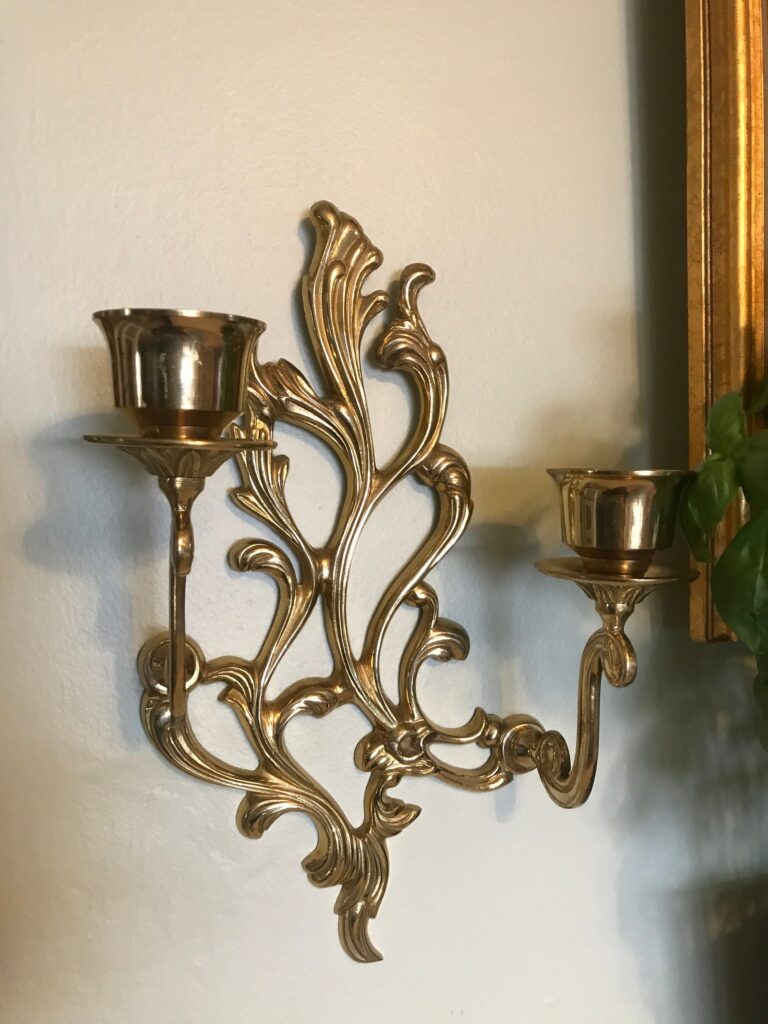 Metal Wall Decor With Candles