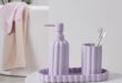 purple bathroom accessories sets