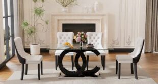 Black And White Dining Room Set