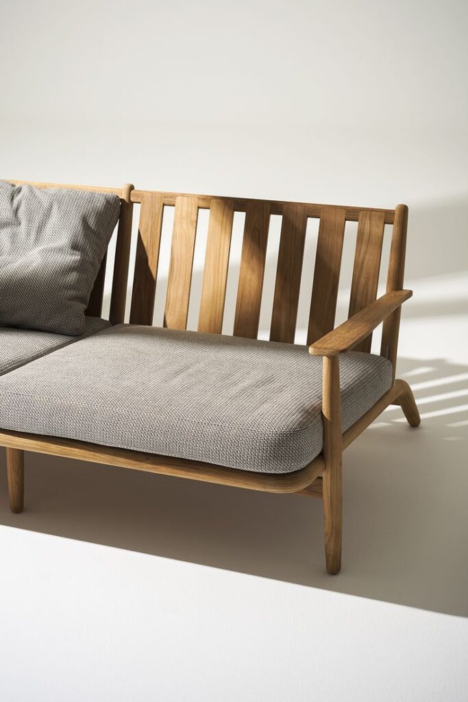 Wooden Frame Sofa With Cushions