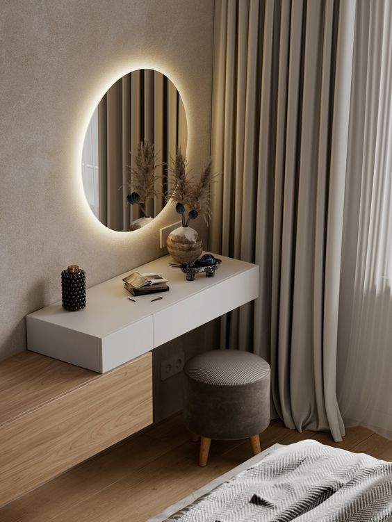 Contemporary Elegance: Elevate Your Space with a Modern Console Table and Mirror Set