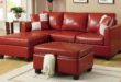Small Red Leather Sectional Sofas