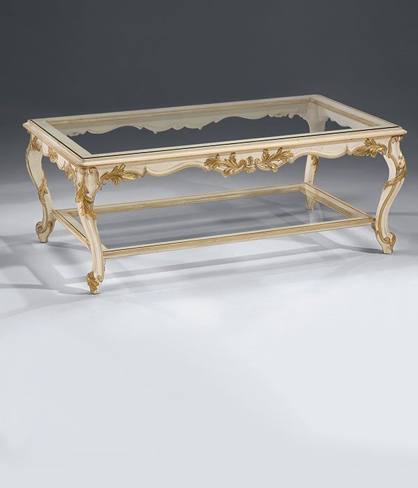 Discover the Timeless Elegance of an Antique Glass Top Coffee Table