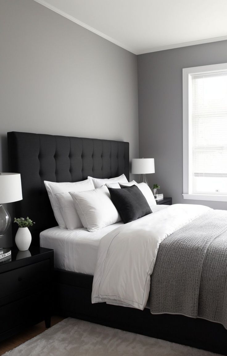 Elegantly Chic: Black and White Room Ideas with a Pop of Accent Color