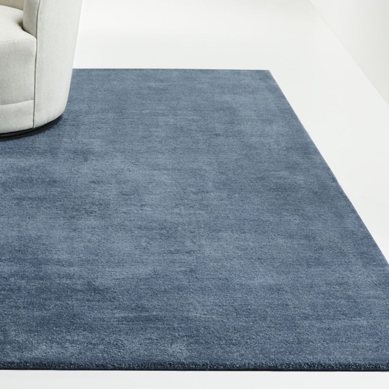 Elevate Your Home Decor with Modern Blue Wool Area Rugs