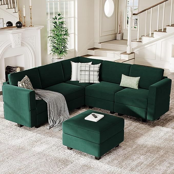 Embrace Eco-Friendly Decor: The Allure of Green Sectional Sofas with Chaise