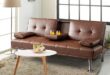 Modern Faux Leather Sofa Bed