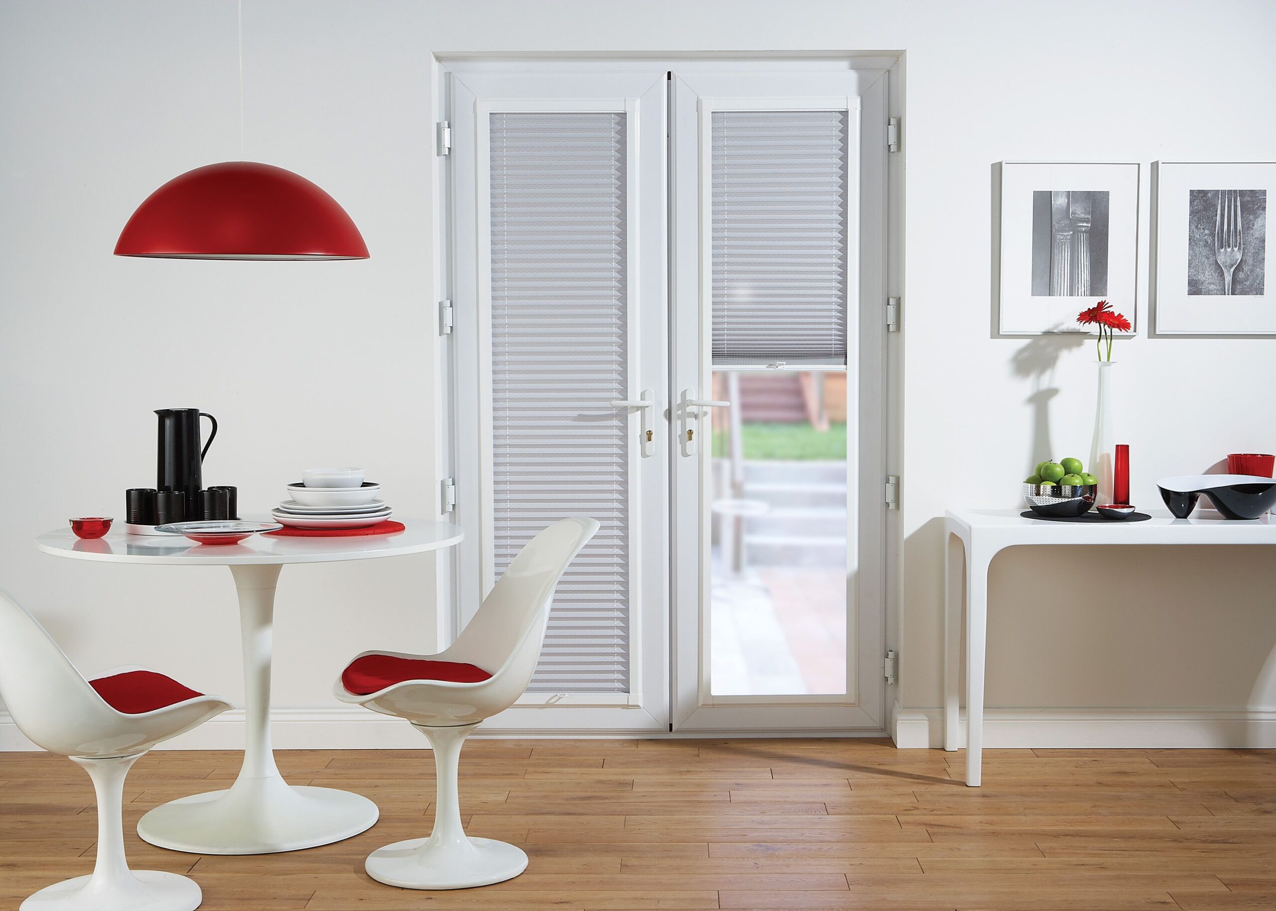 Enhance Your French Doors with the Perfect Fit Pleated Blinds