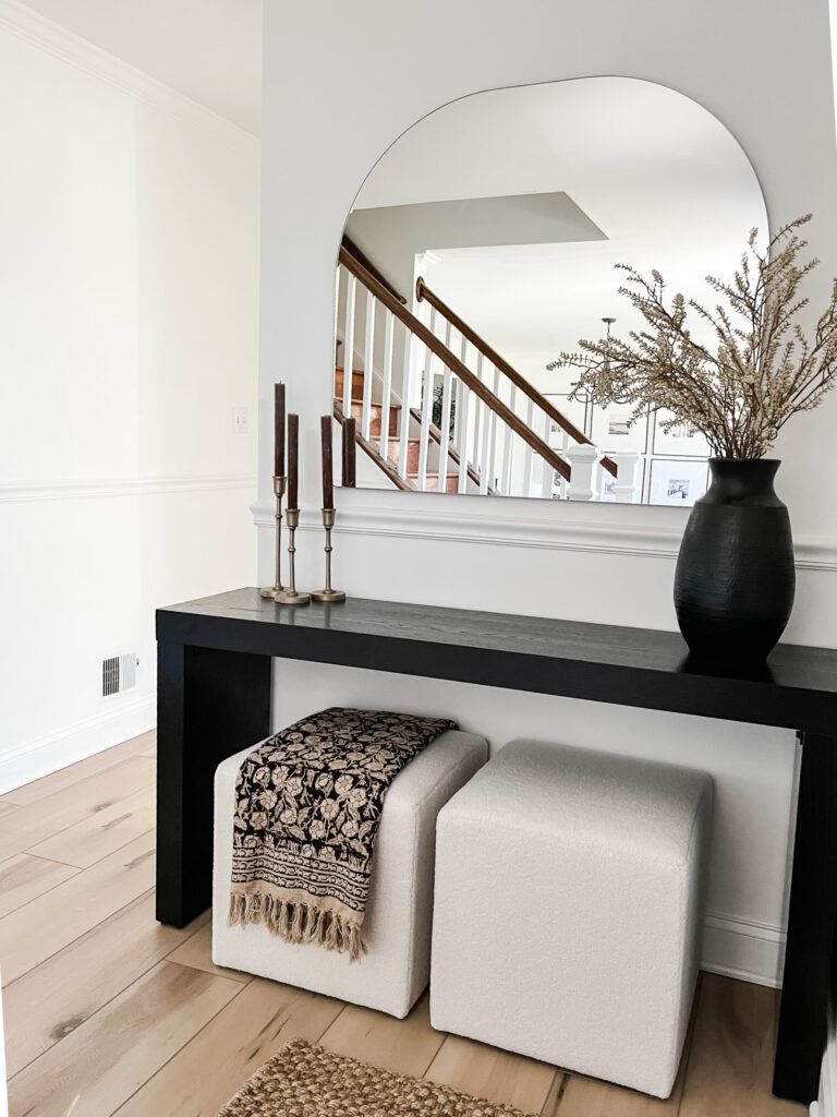 Enhance Your Space with a Stylish Modern Console Table with Mirror Set