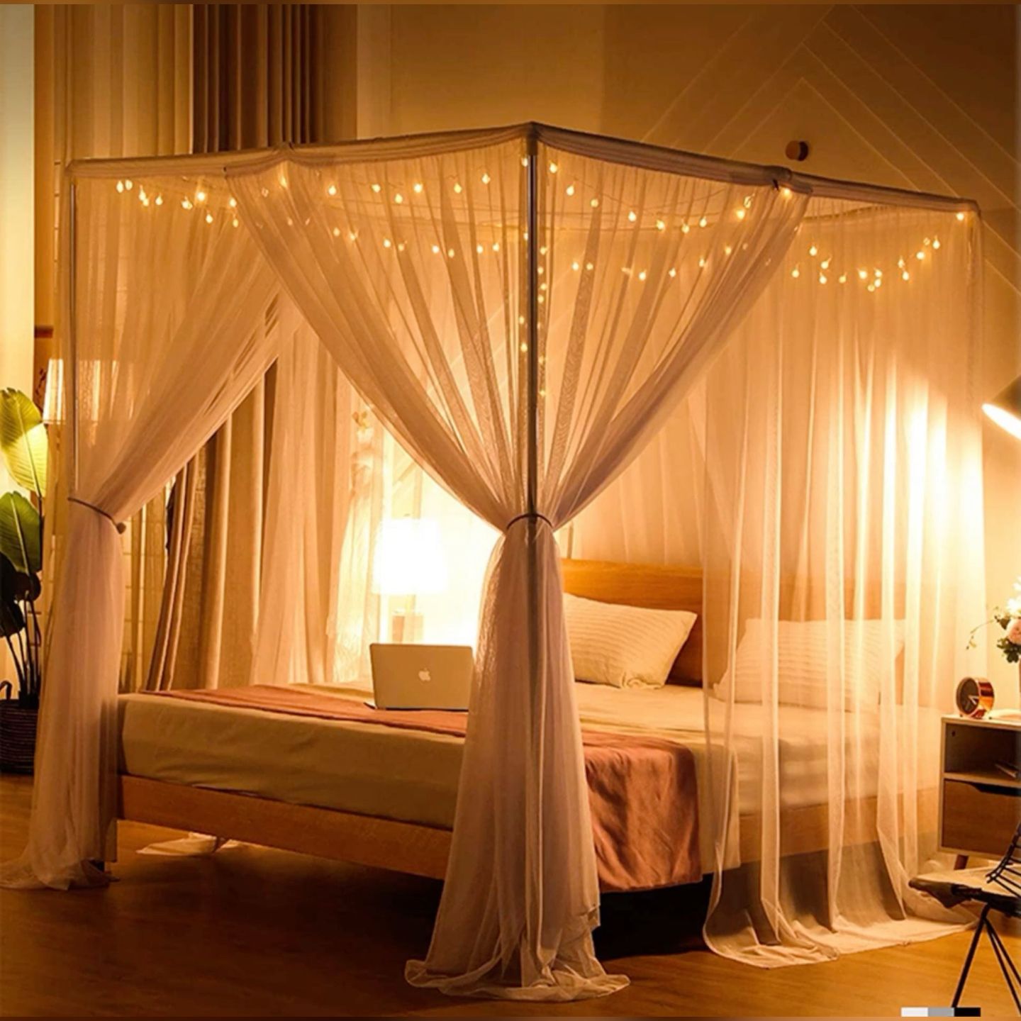 Experience Luxury and Elegance with a Queen Size Canopy Bed