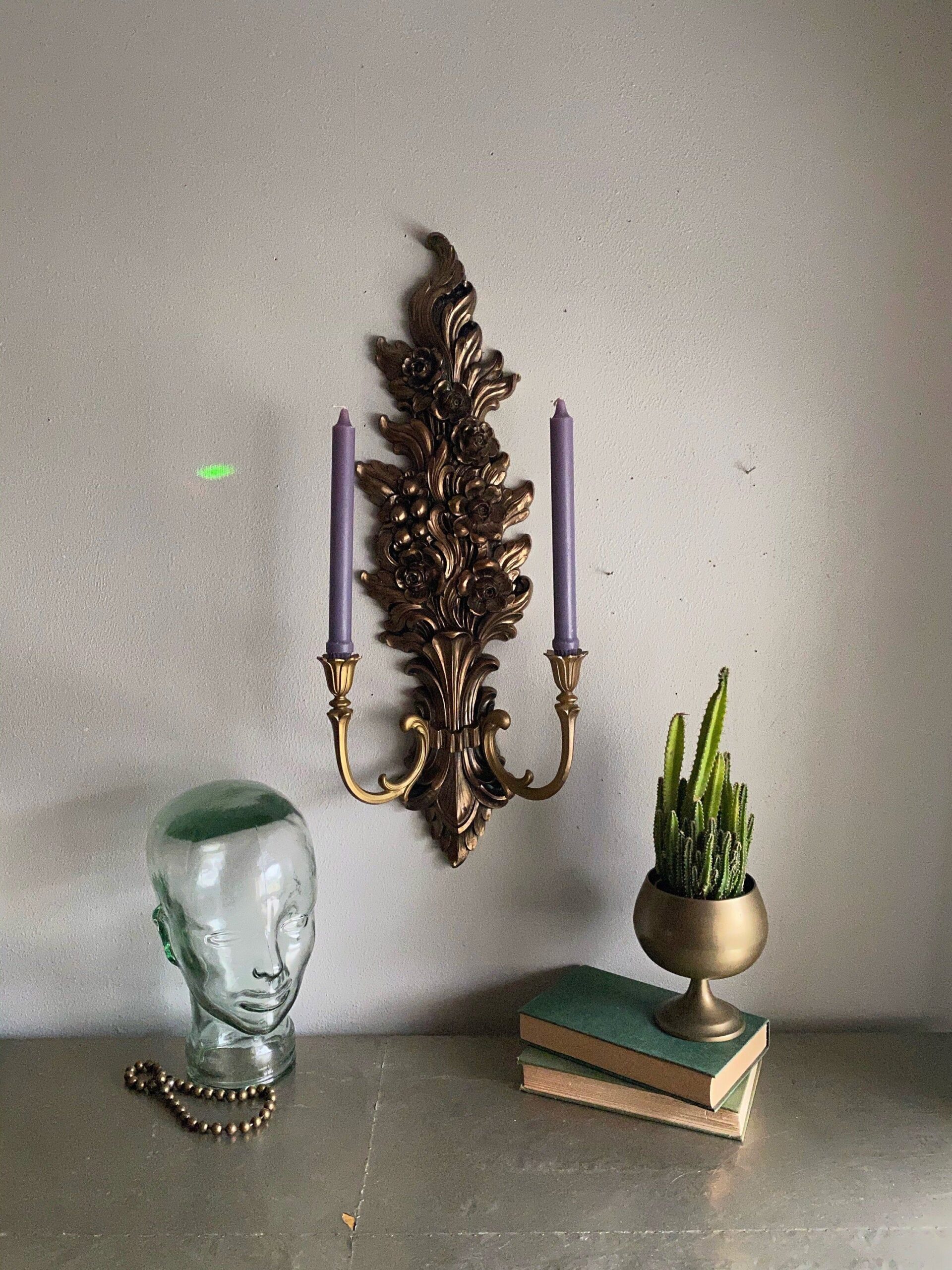 extra large wall sconces for candles