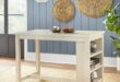 counter height kitchen table with storage