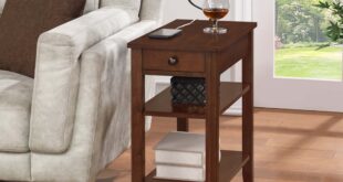 Chairside Table With Drawers