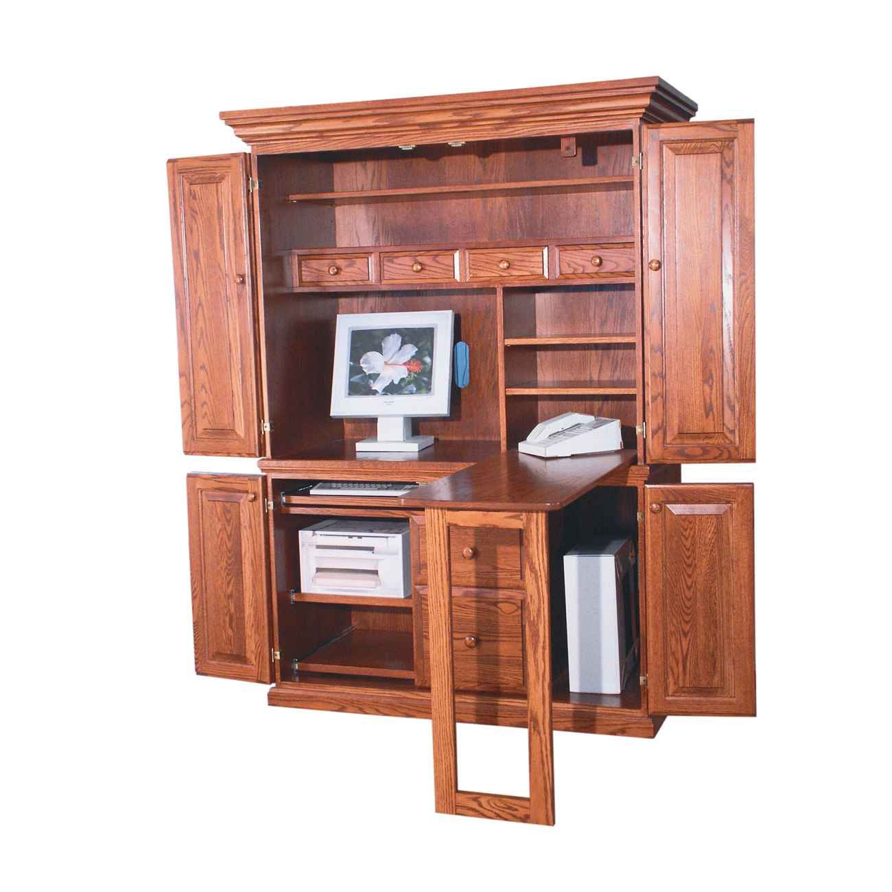 Maximize Your Space with a Corner Armoire Computer Desk