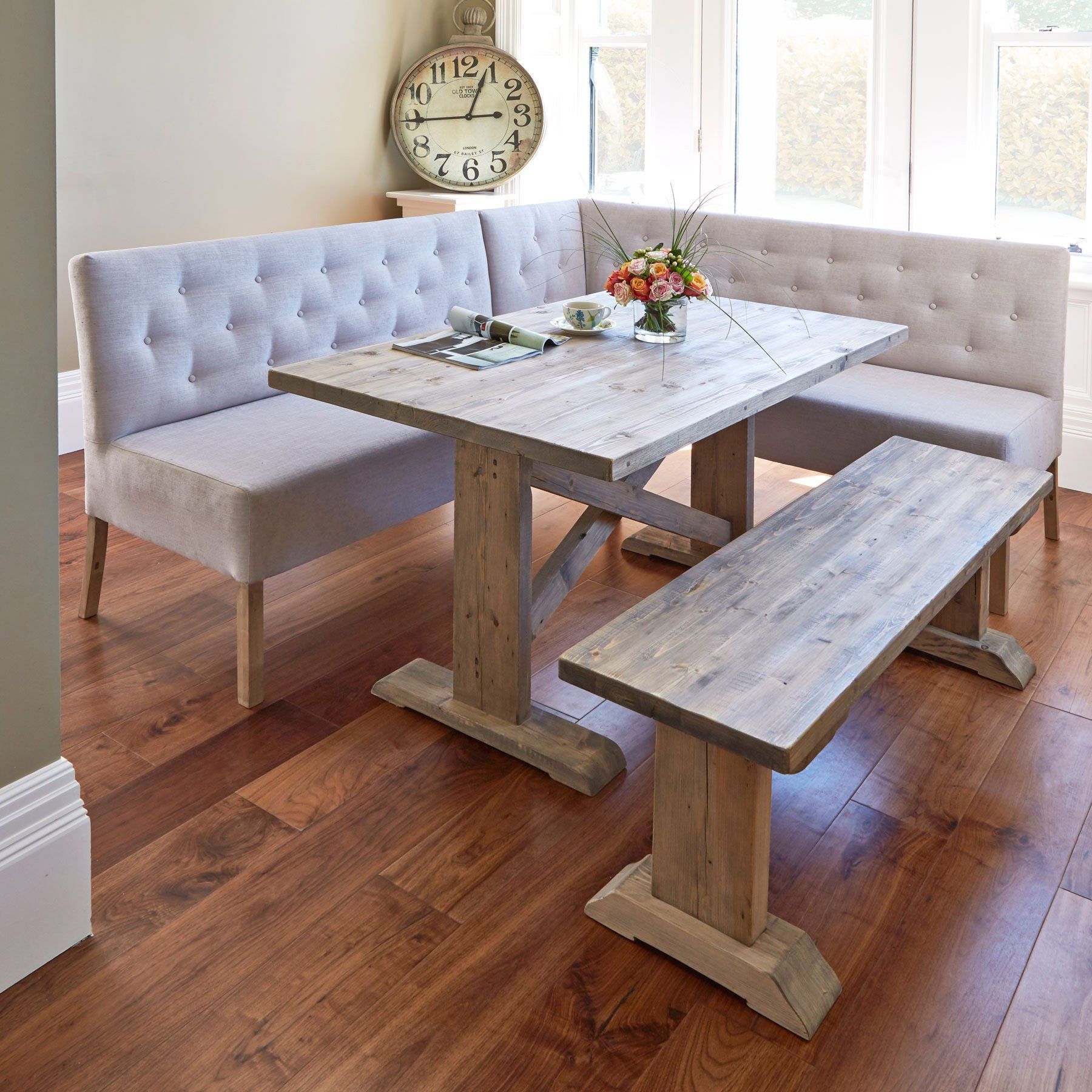 Maximize Your Space with a Corner Dining Room Table and Bench