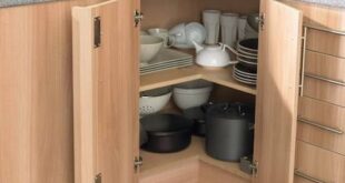 Modular Kitchen With Corner Kitchen Sink Cabinet