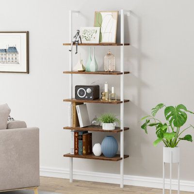 Wall Mounted Corner Bookshelf