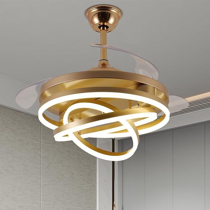 Modern Elegance: Elevate Your Space with Contemporary Ceiling Fans Featuring Chandelier Designs