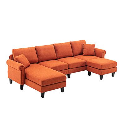 Orange Sectional Sofas