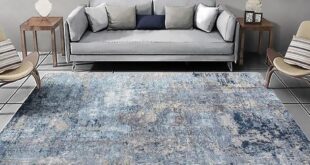 Modern Blue Carpet For Living Room
