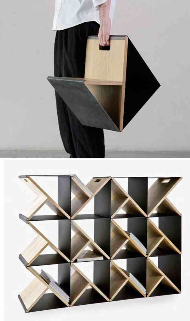 Modular Bookshelf With Storage