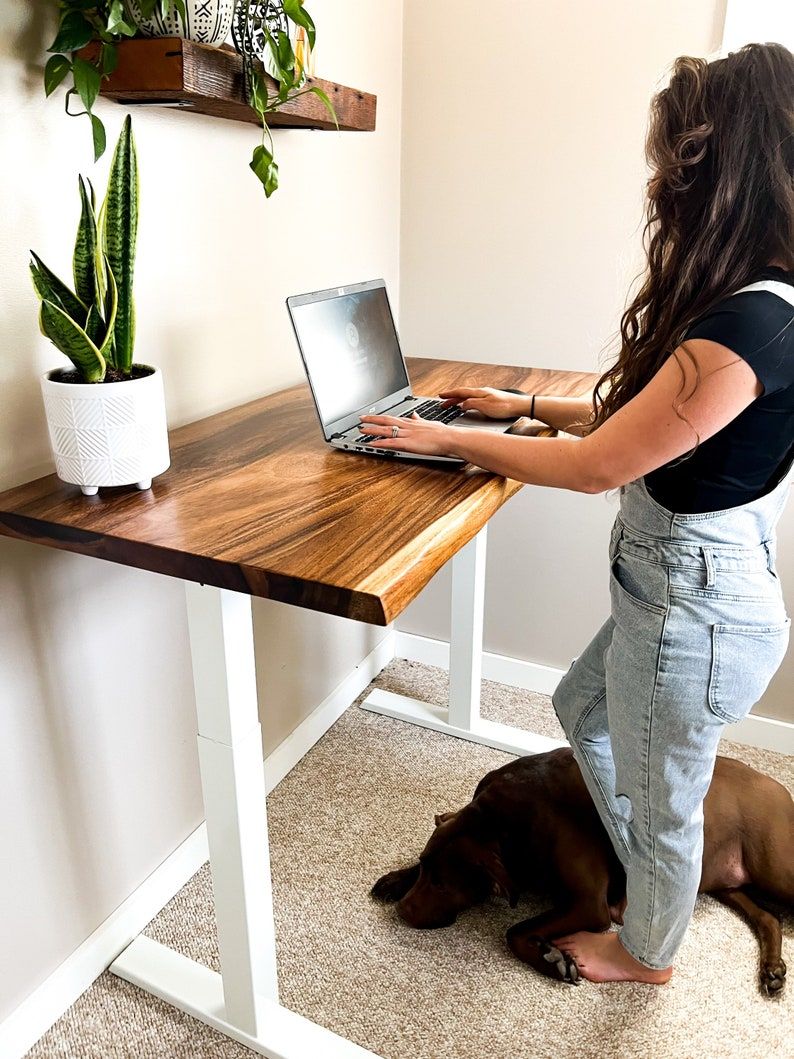 Revolutionize Your Workspace with a Contemporary Height Adjustable Standing Desk